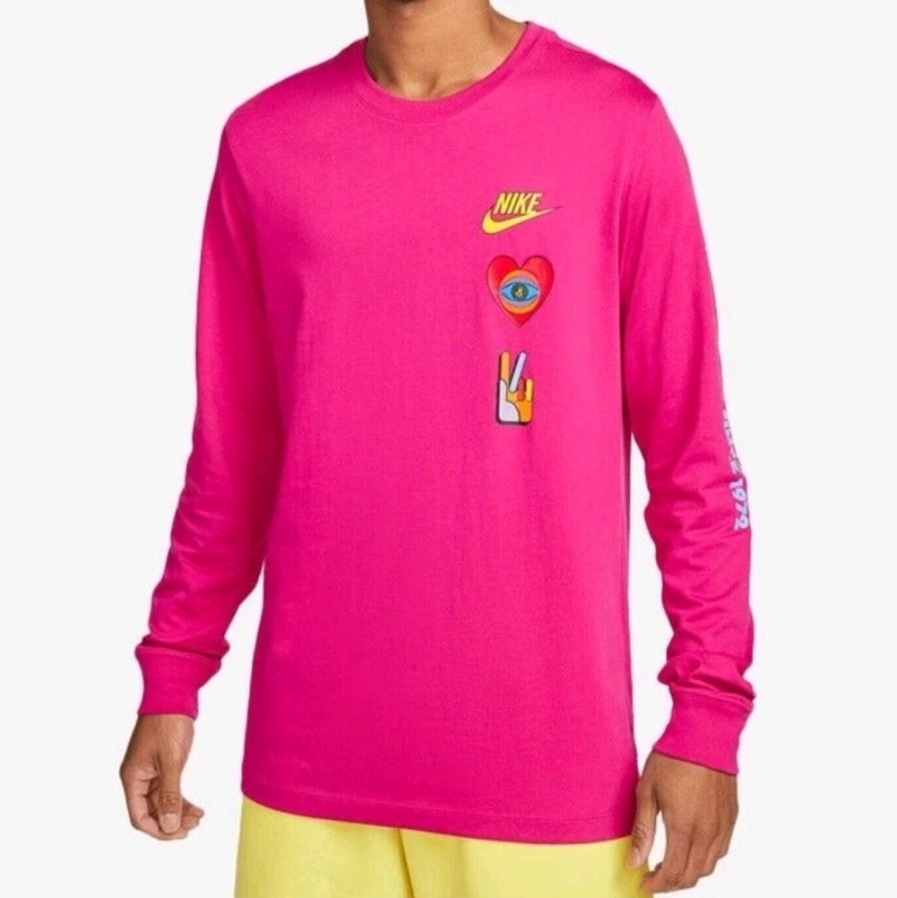 Nike Sportswear NSW Pack 1 HBR Long Sleeve T-Shirt Active Pink Men's